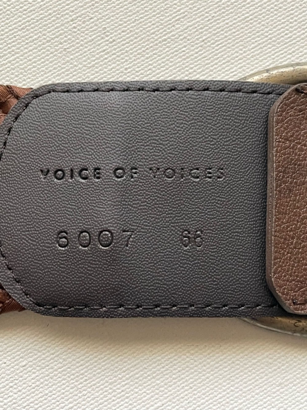 Brown braided belt - Picture 8 of 15